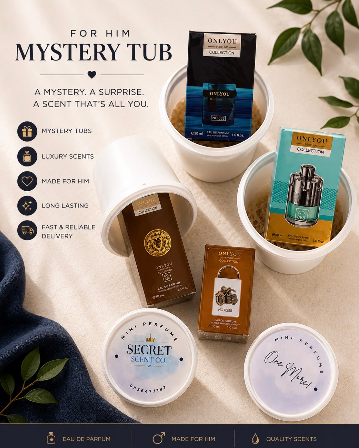 3+ Male Mini Perfumes